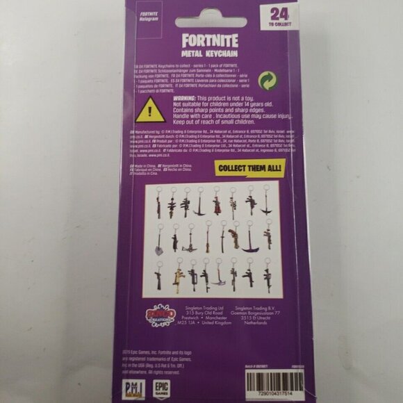 Fortnite Licensed Metal Pick Axe Keychain - In Game Weapon - BNIB - Picture 2 of 2